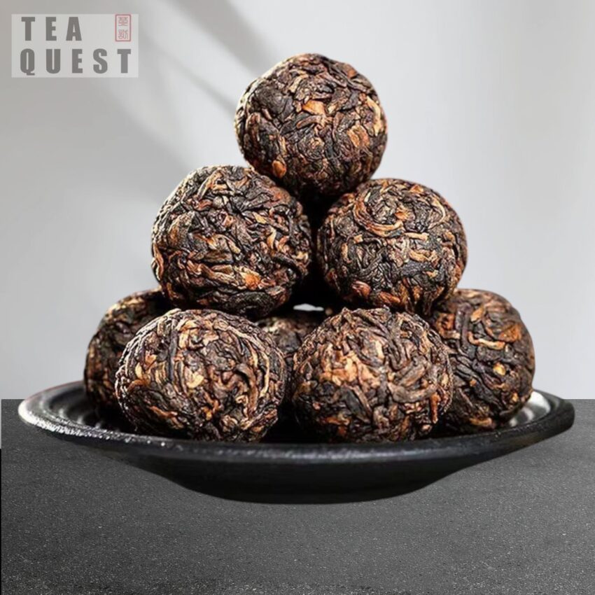 Tea Quest Black Dragon Pearl - Ripe Pu Erh Tea